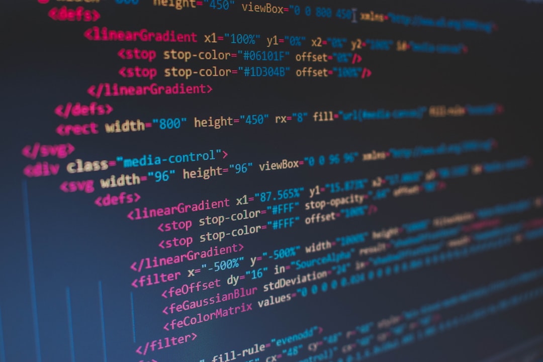 Custom software code on a developer's screen